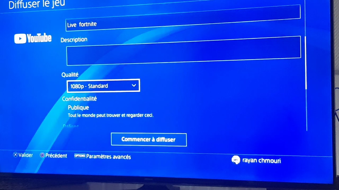 Tuto : comment faire un live ps4 sur YouTube et twitch. - YouTube