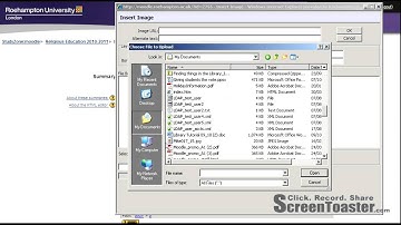 How to upload an image to the topic summary in Moodle