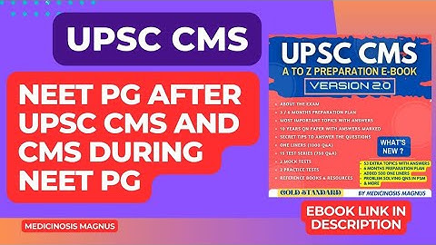 Answering Can you do PG after UPSC CMS and Can you do CMS during PG 🔥 CMS & PG #UPSCCMS #neetpg