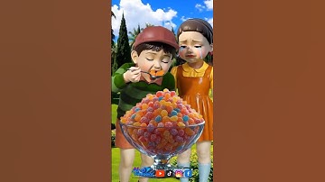 Squid Game AI Korean Snack Popping Candy ASMR #squidgame #squidgame2 #ai #asmr