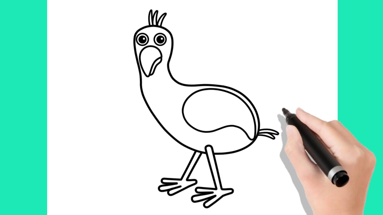 Como dibujar Baby Opila Bird de Garten of Banban - Como desenhar