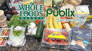 VEGAN GROCERY HAUL + PANTRY STAPLES | Publix + Whole Foods Haul | Pantry Vegan Staples