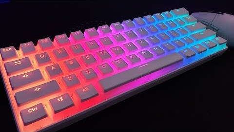 RK61 Brown Switch And Pudding Keycaps Sound Test!