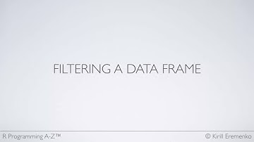 Filtering a data frame