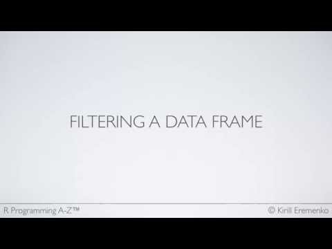 Filtering a data frame
