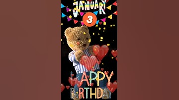 Thumbnail of HBD Jan 3 | Happy Birthday | January | Song | Birthday Greetings