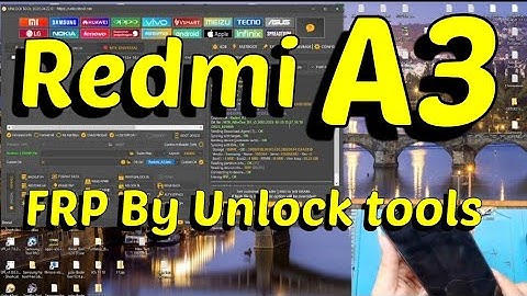 Redmi A3  FRP By Unlock tools