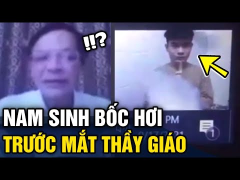 Đang học online, thầy giáo 'ĐƠ NGƯỜI' khi thấy nam sinh 'BIẾN MẤT' trong làn khói trắng | Tin 3 Phút