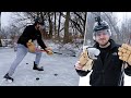 HOCKEY GLOVES MADE FOR THE POND?!