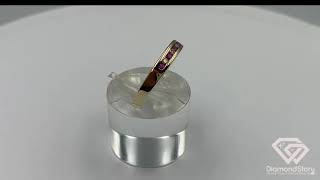 Channel Set Diamond & Ruby Ring