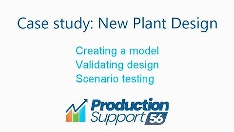 Using simulation to validate and test plant design.