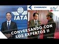 Directivo de EMBRAER, G. Soto y Peter Cerdá, Vicepresidente R. de IATA.
