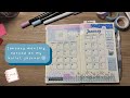 January monthly spread and weekly spread (Winter theme) on my Midori and Traveler’s notebook