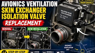 Airbus A320 Avionics Ventilation System | Skin Exchanger Isolation Valve Replacement(Step-by-Step)