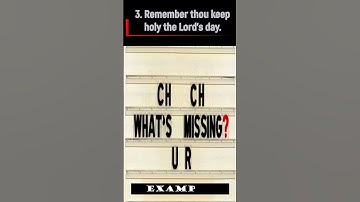 What is The third commandment