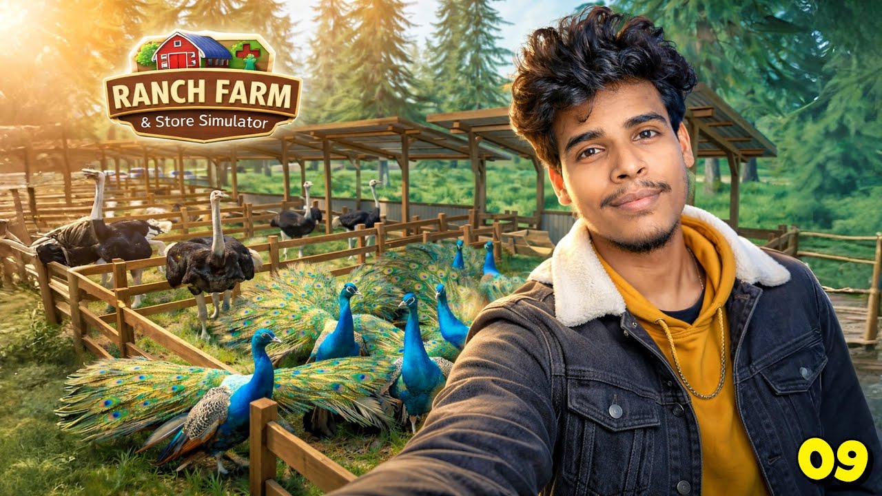 I Built The Ultimate Peacock & Ostrich Farm 🦚🤯 Ranch Farm and Store Simulator 🔥 Part 9 #9