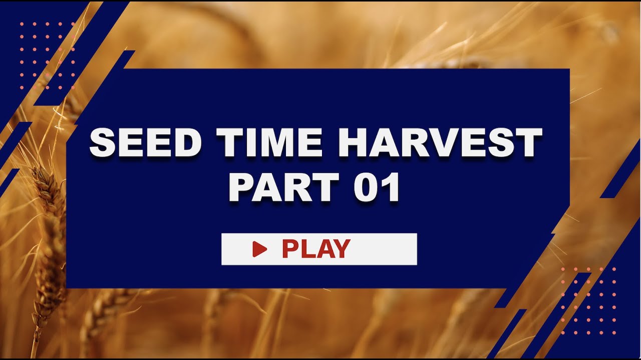 Seed Time Harvest with John Avanzini Part 01 YouTube