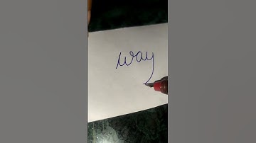 way | beautiful cursive calligraphy tutorial forbeginners #shorts #youtube  @wordsadda_official