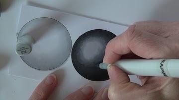 Coloring Black and White Shapes with Copic Markers