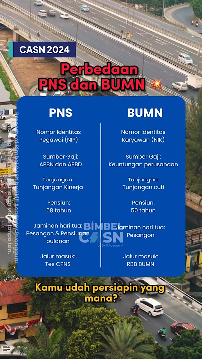 Perbedaan PNS dan BUMN❗️ #pns #bumn #cpns #skillacademy