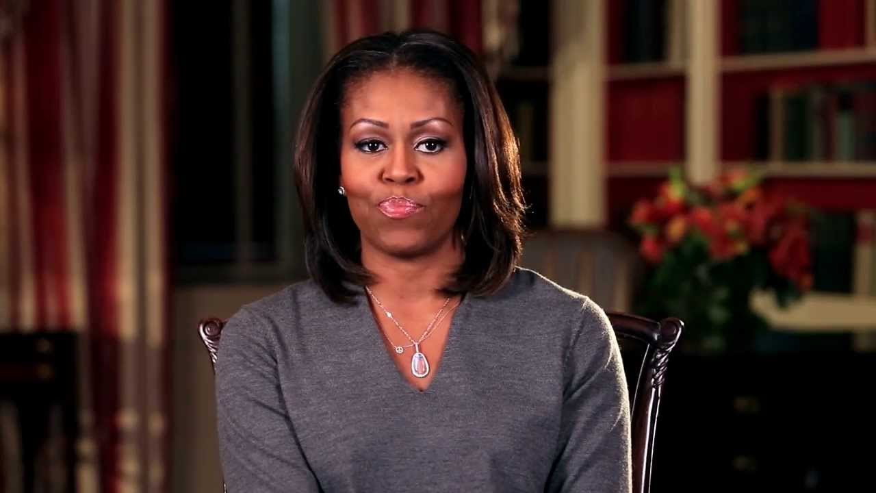 Michelle Obama First Lady of the United States on Giant Panda Cub Naming