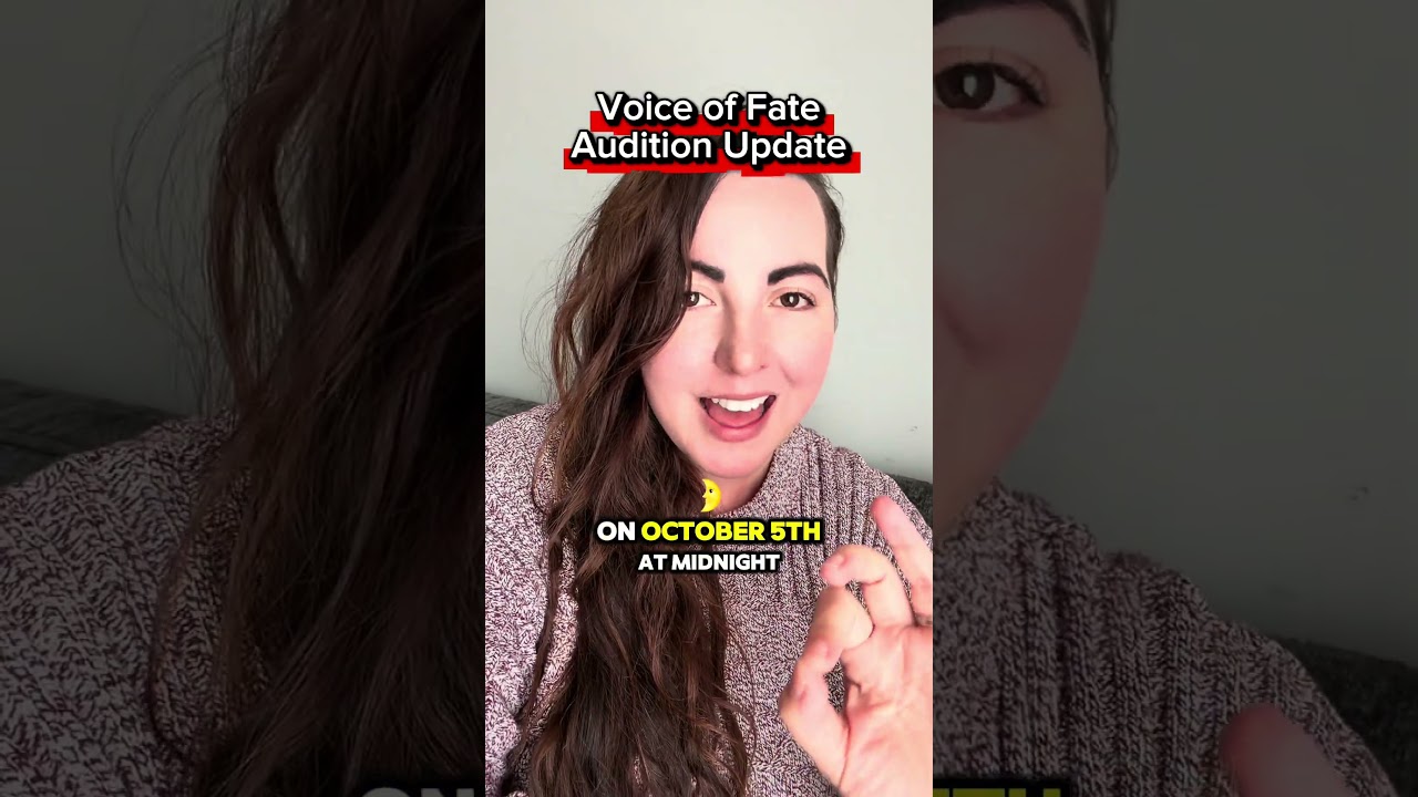 Auditions Due Oct 5th - Voice of Fate #arthurianlegend #musical