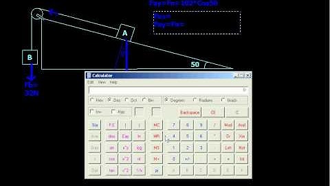 Incline Plane with Pulley Example (Part 1)