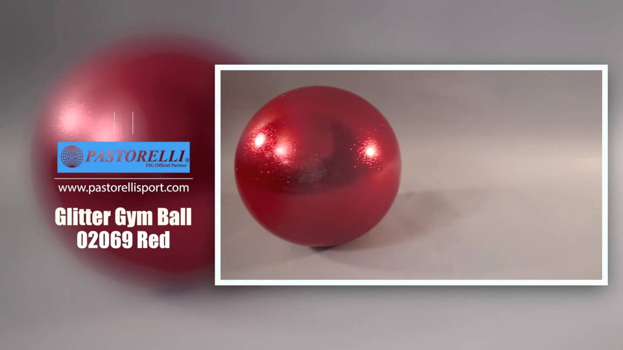 RSG palla Gara Ball Palla da ginnastica Pastorelli Rosso Glitter High Vision GABBIA NUOVO 