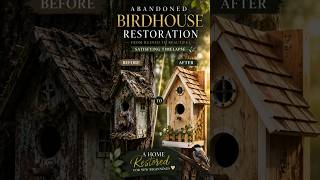 Abandoned Birdhouse Restoration | Satisfying Timelapse #Shorts #usashorts #satisfying #diy #bird