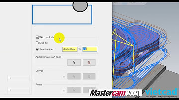 Mastercam 2021 OptiRough Skip All Pockets