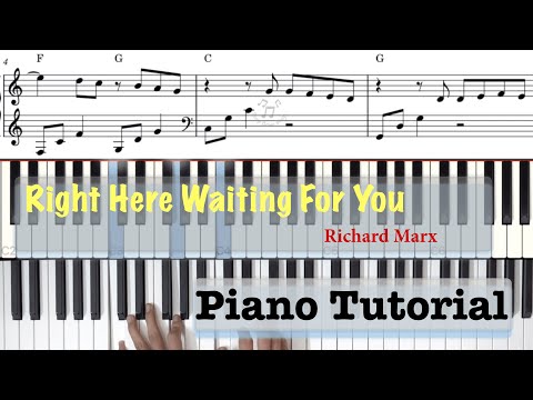 Right Here Waiting For You || Richard Marx || Piano Tutorial