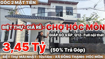 💥 Không Tin Nổi! Biệt Thự Góc 2 Mặt Tiền Hóc Môn 10x14m – Sổ Riêng, Ở Ngay, Giá Cực Mềm!