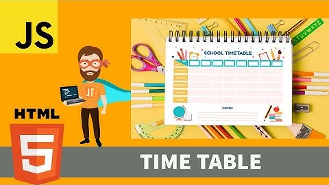 Create Time table with Html and Css || Html Css project || Begginer projects