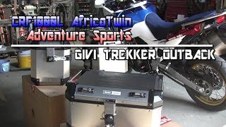 【custom】CRF1000L Africa Twin Adventure Sports GIVI TREKKER OUTBACK取り付け