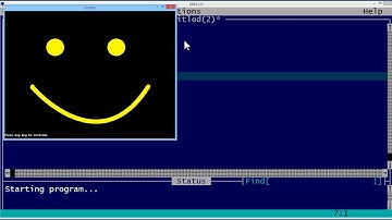 QBasic Tutorial 54 - Making QBasic Smile By Drawing A Face - QB64