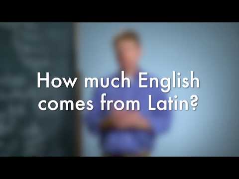 How Much English Comes From Latin?