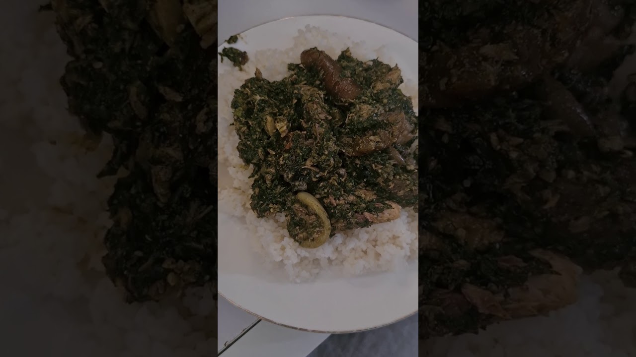 Stew potato leaves with coconut oil form Sierra Leone YouTube