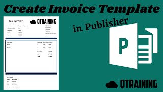 Create an Invoice Template in Publisher