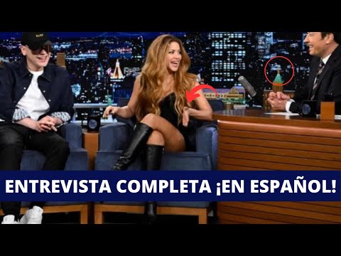 SHAKIRA y BIZARRAP DESTRUYEN,  ENTREVISTA EN ESPAÑOL en Tonight con JIMMY FALLON!