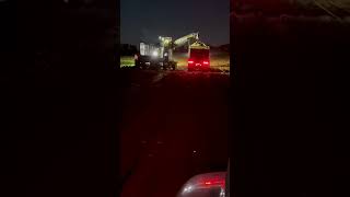 Load on the go at night Sugar Beet harvest 2023 #pleasesubscribe #michigan #farming