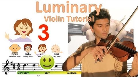 Joel Sunny - Luminary (easy version) Sheet music and violin tutorial