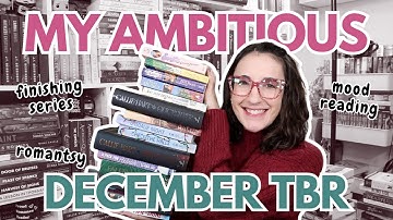 My Ambitious December TBR ❄️📖👑 Romantasy, Finishing Series, Mood Reading