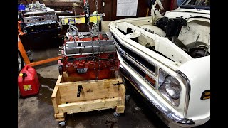 Pulling a 350 engine out of a 68 Chevy C10