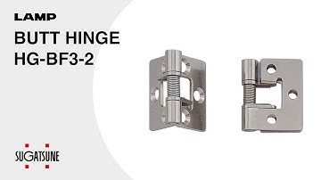 [QUICK DEMO] BUTT HINGE HG-BF3-2 - Sugatsune Global
