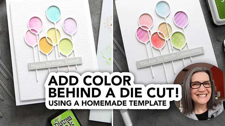 An easy way to add color behind a die cut (use the...