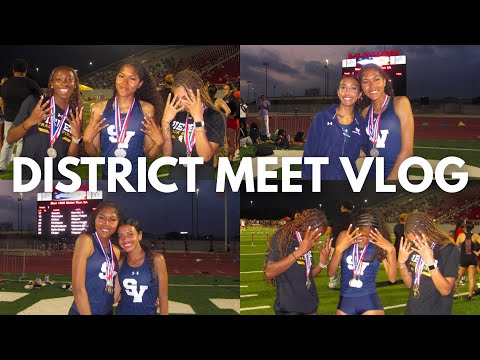 TRACK VLOG ☆ DISTRICT~ I broke the school record again!