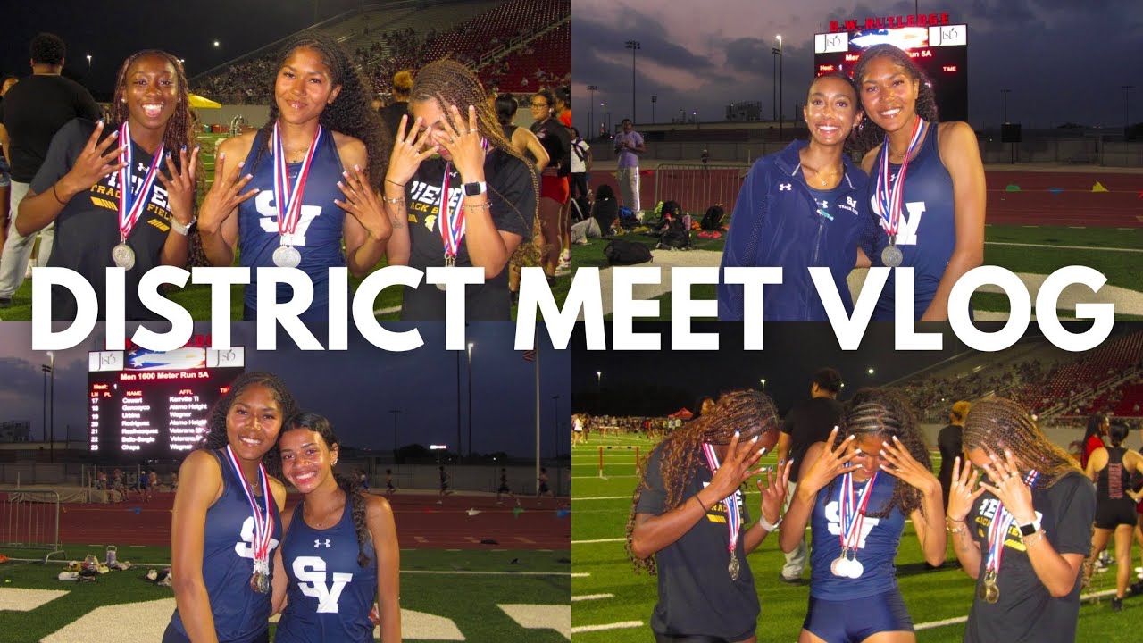 TRACK VLOG ☆ DISTRICT~ I broke the school record again!