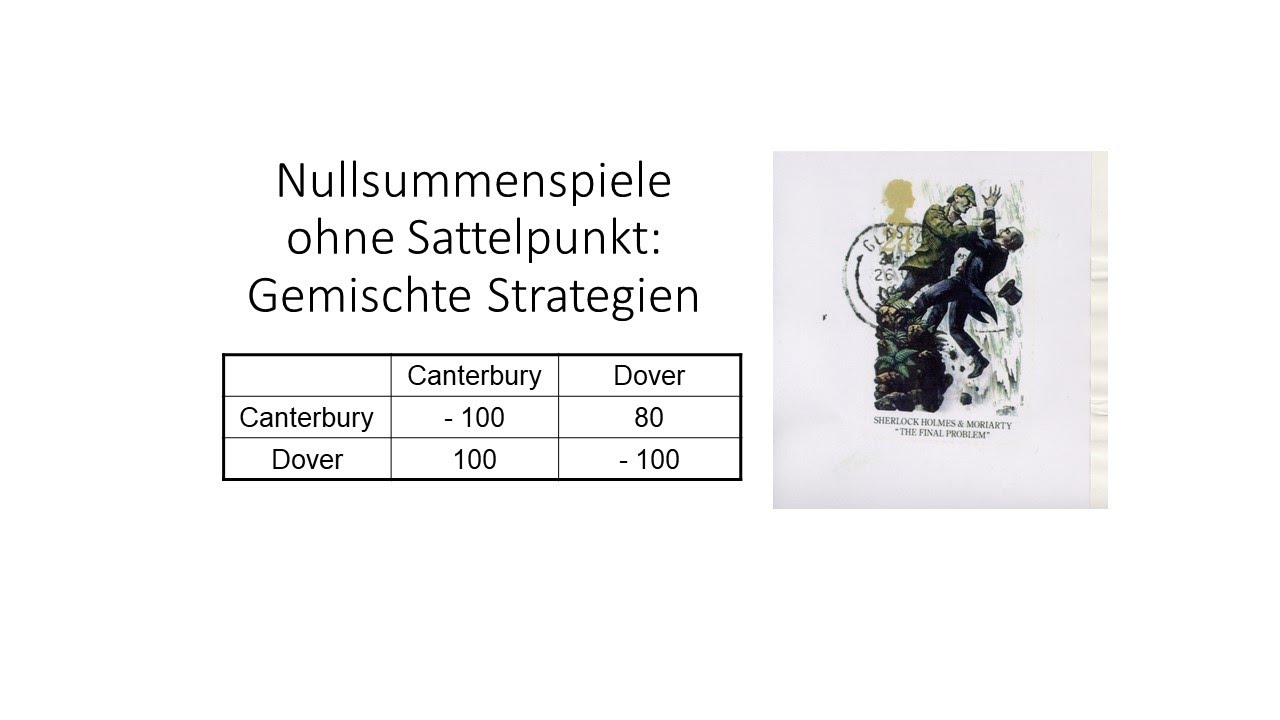Nr. 3 Nullsummenspiele ohne Sattelpunkt und gemischte Strategien - YouTube