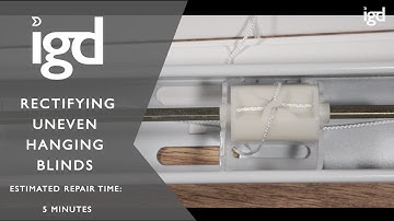 Wooden Blinds Direct: Rectifying uneven hanging blinds
