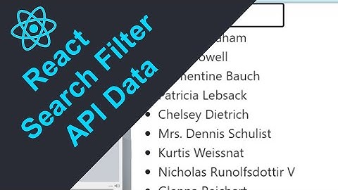 Mastering Search Filters in ReactJS: A Step-by-Step Guide to Fetch API Data and search through items